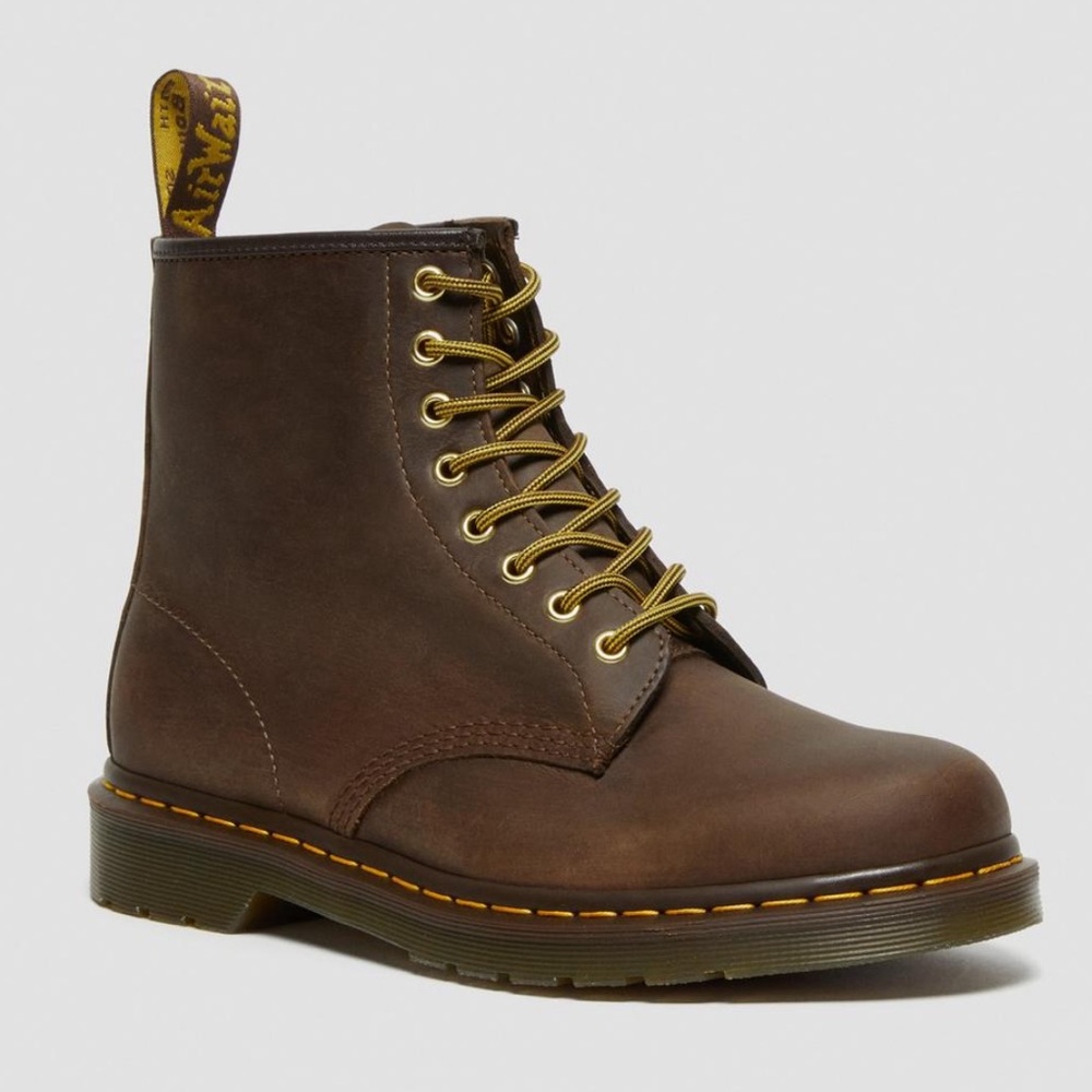 Dr. Martins Brown Leather Lace Up Boots